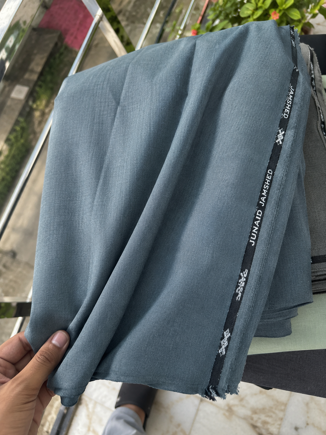 Junaid Jamshed Wool – Premium Winter Fabric | Charcoal Grey