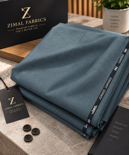 Junaid Jamshed Wool – Premium Winter Fabric | Charcoal Grey