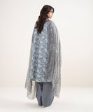 SAPPHIRE Premium Lawn 3PC Unstitched Suit – Mist Grey