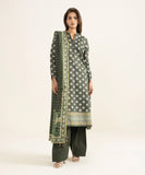 SAPPHIRE Premium Lawn 3PC Unstitched Suit – Navy Floral