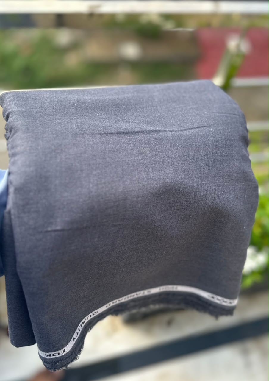 Junaid Jamshed Wool – Premium Winter Fabric | Dark grey